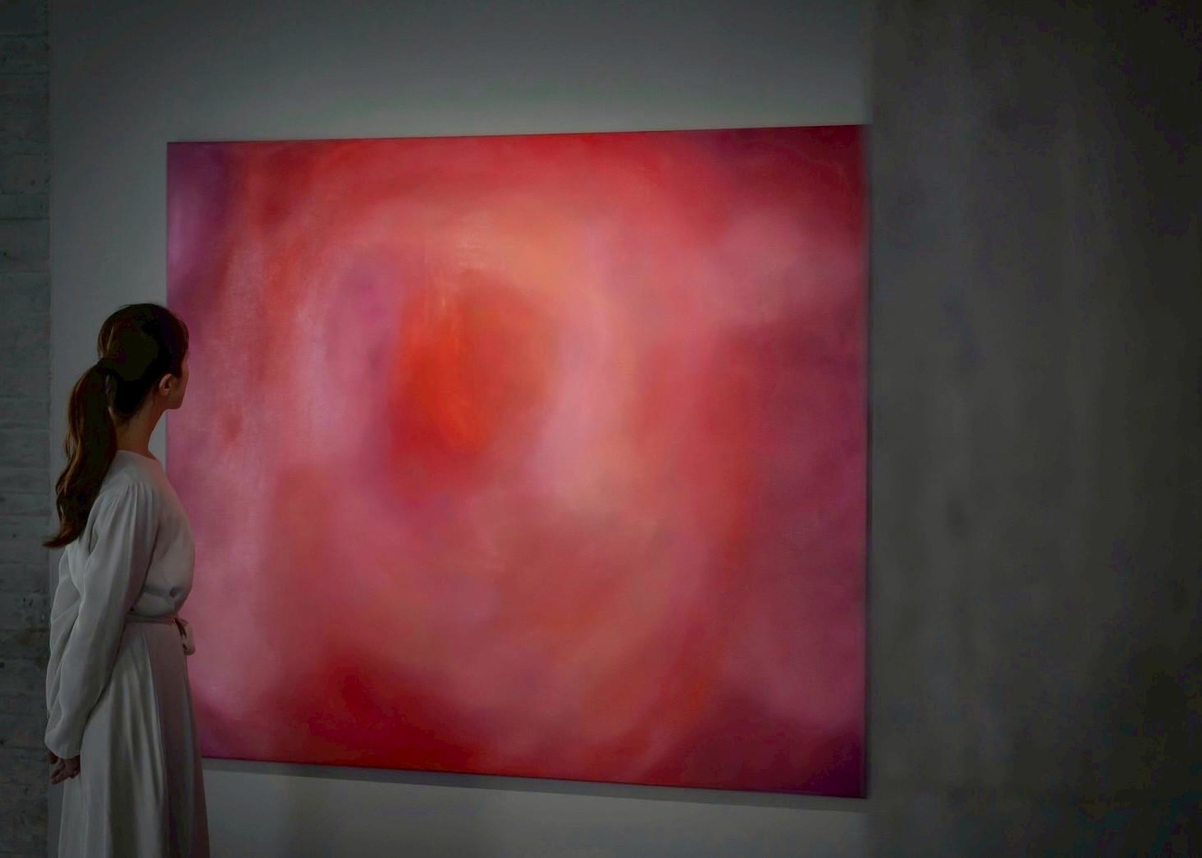 邵雅曼,《遠星之光》, 2021, 布面油彩, 160x135 cm © 永添藝術 